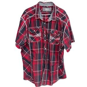 BKE Western snap button shirt in men's size XXXL.